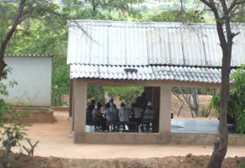 the air-conditioned building they work in